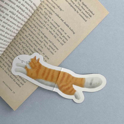 Orange Tabby Cat — House Friends Magnetic Page Marker · 2 PCS