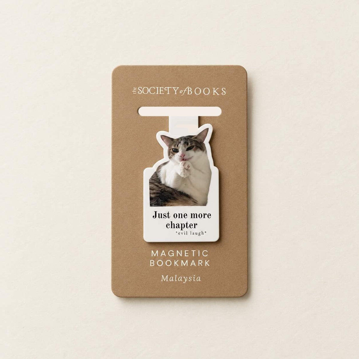 Just One More Chapter - Silly Cat Memes Magnetic Bookmark