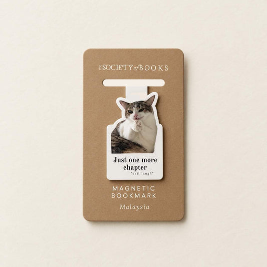 Just One More Chapter - Silly Cat Memes Magnetic Bookmark
