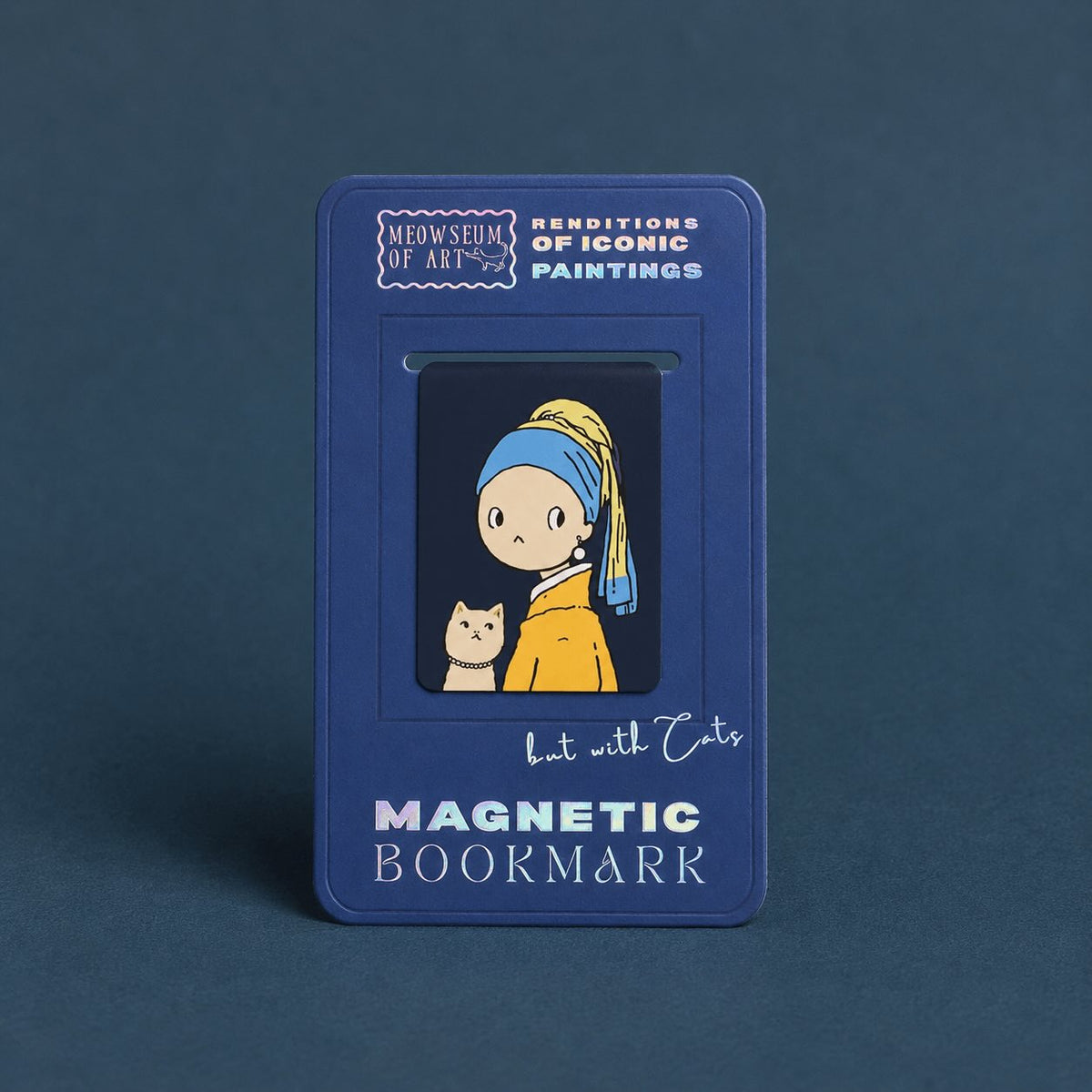 Girl with a Pearl Earring — but with Cats