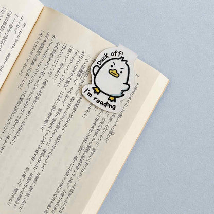 Duck off by Rude Duck — Little Book Friends Magnetic Bookmark