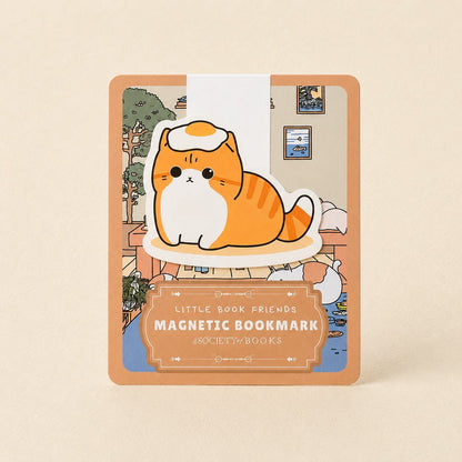 Egg on a Cat — Little Book Friends Magnetic Bookmark