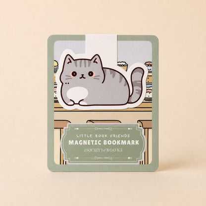 Gray Tabby Cat — Little Book Friends Magnetic Bookmark