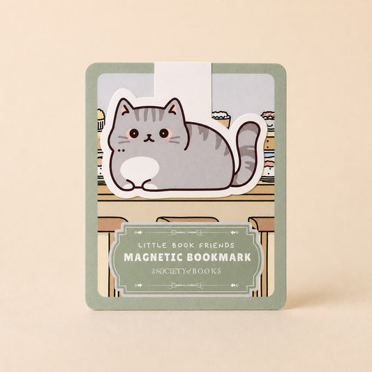 Gray Tabby Cat — Little Book Friends Magnetic Bookmark