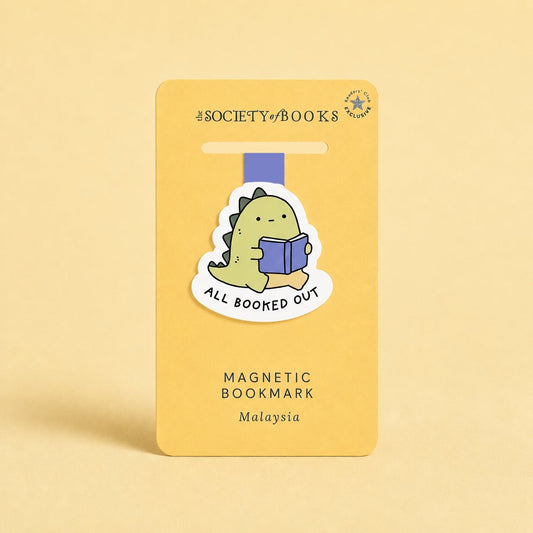 All Booked Out Dino — Readers' Club Exclusive ☆ Magnetic Bookmark