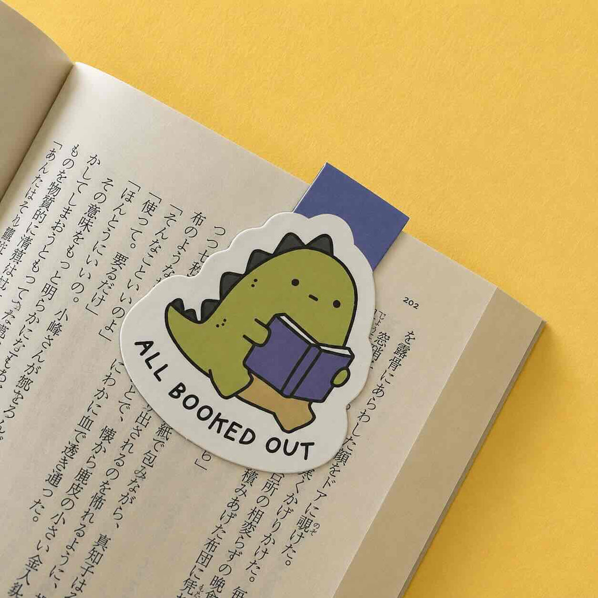 All Booked Out Dino — Readers' Club Exclusive ☆ Magnetic Bookmark
